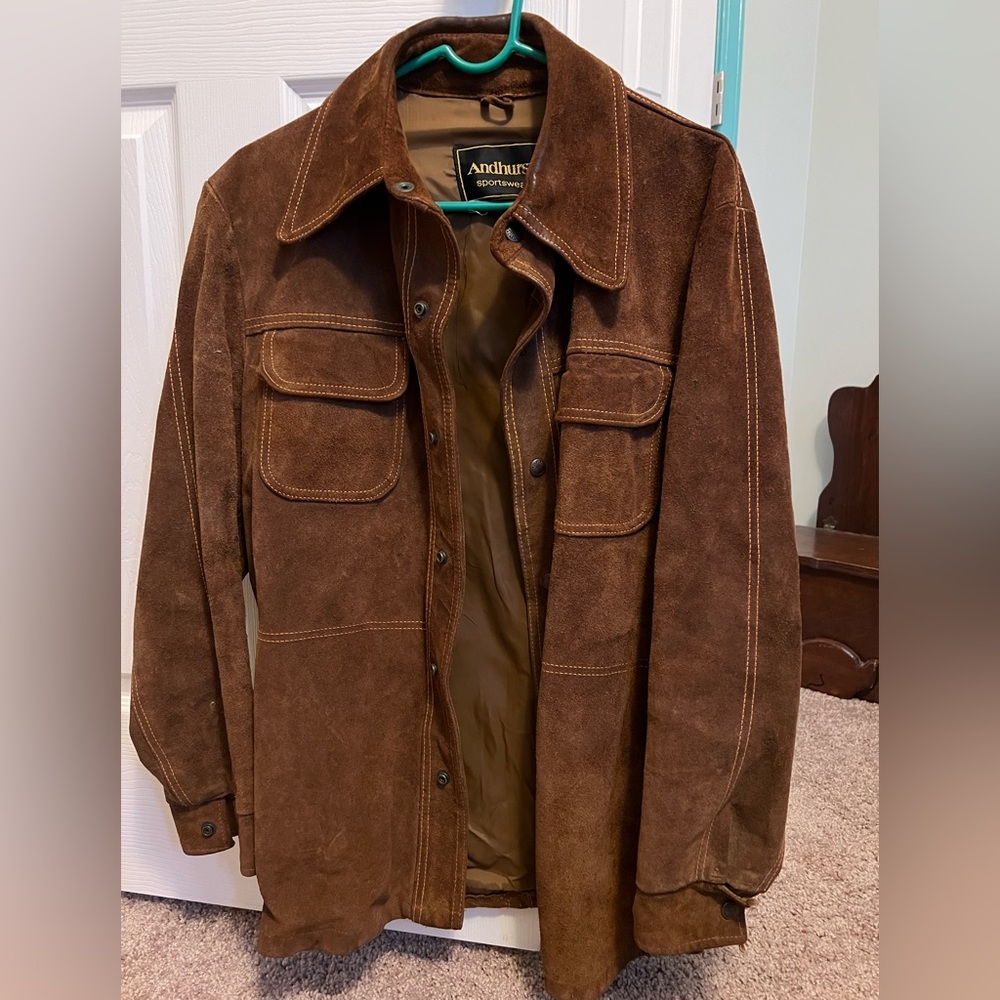 Men’s NEW w/o tags Vintage Andhurst sportswear suede jacket